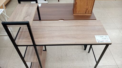 ★ジモティ割あり★  デスク 薄茶 H105×D44×W99.5 クリーニング済み TJ4302