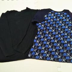 120cm ﾀﾞﾝﾎﾞｰﾙ戦機 ﾛﾝｸﾞTｼｬﾂとTｼｬﾂ2枚組の画像