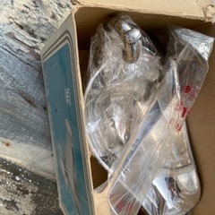 新品未使用　２個セット　昭和レトロ　カレーのルー入れとスプーンの画像