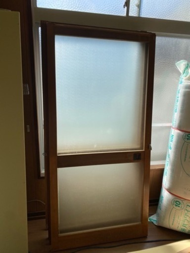 木製ガラス引き戸