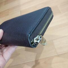焦げ茶　大容量　長財布の画像