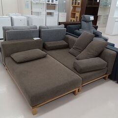 ☆ジモティ割あり☆ ソファー ブラウン W175×D151×H64 クリーニング