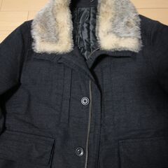 【値下げ】美品メンズ・ファー付きジャンバー・ブルゾンSサイズの画像