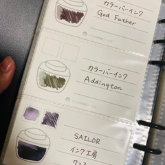 万年筆インク 小分け5ml / 100本程度所持/リストありの画像