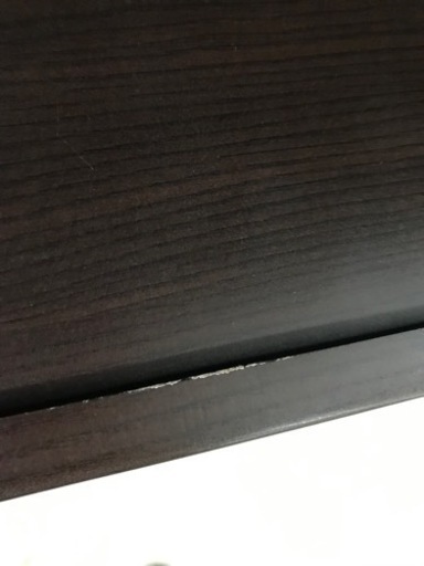 ロ2402-544 キッチンボード ダークブラウン 幅89cm 上下2分割 キズ・汚れあり 中古