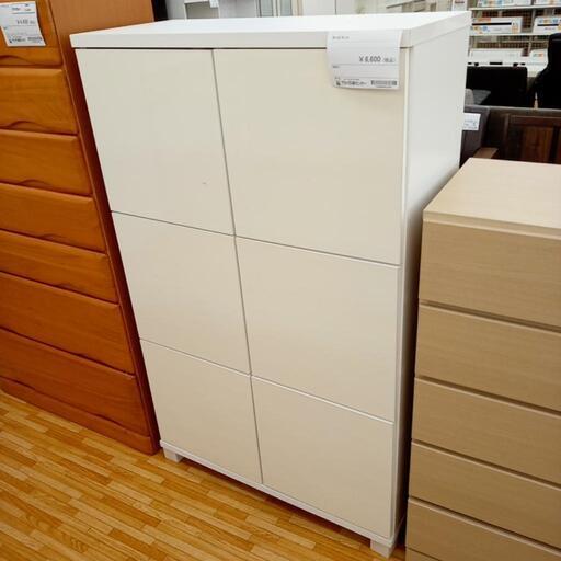 ★ジモティ割あり★ キャビネット 収納棚　ホワイト　クリーニング済　YJ1713