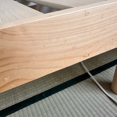 すのこ シングルベッド ベッドフレームの画像