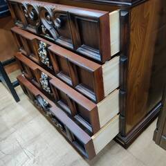 【愛品倶楽部柏店】MARBLE 4段クラシック調チェスト RENAISSの画像