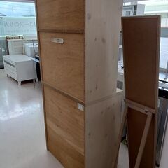 ★ジモティ割あり★ 東馬 レンジボード ホワイトベージュ W75×D44.5×H180 クリーニング済み TC1642