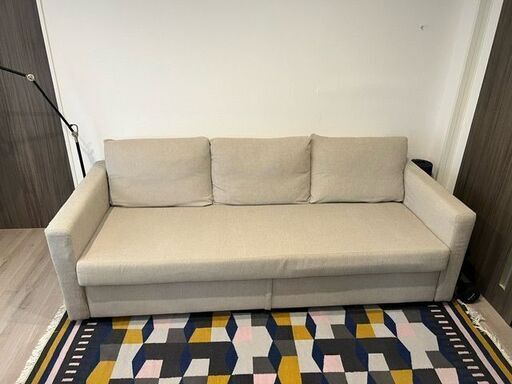 IKEA 3人掛けソファベッド FRIHETEN ベージュ