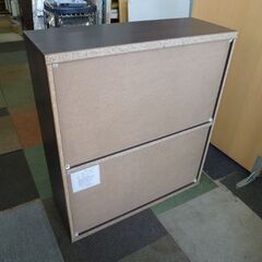 高さ90㎝ スライド式本棚 幅80×奥行29㎝ ダークブラウン 本棚 ブックシェルフ スライド棚 書棚 札幌市 北20条店の画像