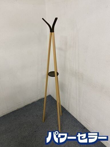 IDC/大塚家具 コートスタンド MK＋01 ビーチ･ブラウン KANAYA  中古家具 店頭引取歓迎 R8024