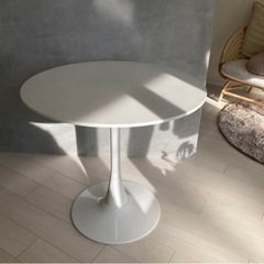 2/20迄　円卓　ダイニングテーブル　カフェテーブル　ケーブルホ...