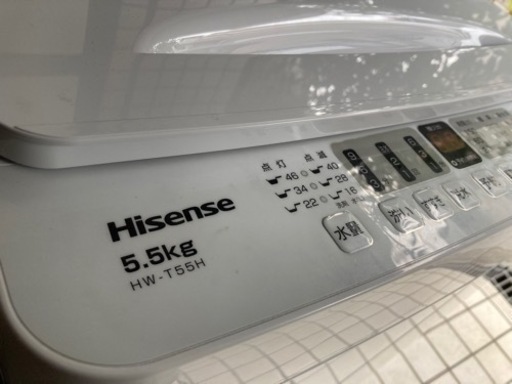 ★美品★使用期間5ヶ月★2023年製★ハイセンス5.5kg★洗濯機★
