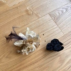 花のブローチ、コサージュセットの画像