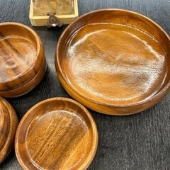 woodpecker 木製 ボウル サラダセットの画像