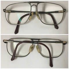 🔷🔶🔷UNY8/24 VINTAGE RODENSTOCK 眼鏡 メガネ RODAFLEX ツーブリッジ ダブルブリッジ 度入り ローデンストック ヴィンテージ アンティーク〇🔷🔶🔷の画像