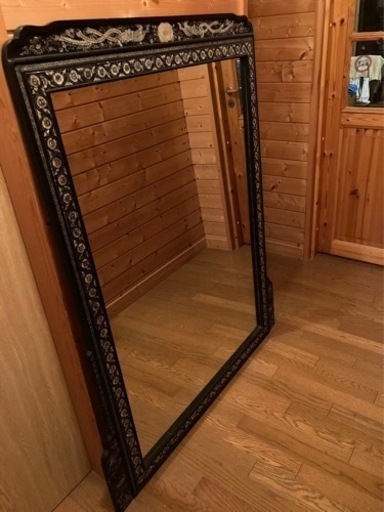 螺鈿細工 らでん細工の鏡  ミラー