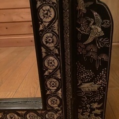 螺鈿細工 らでん細工の鏡  ミラーの画像