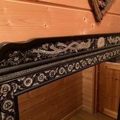 螺鈿細工 らでん細工の鏡  ミラーの画像