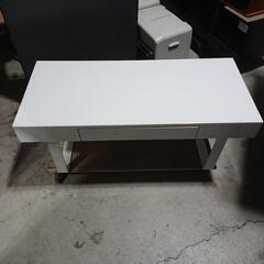 USED【ホワイトセンターテーブル】引出し付き
