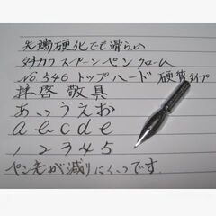 35.替えペン先【 タチカワ・スプーンペン　トップハード　№546 】硬質クローム　10本　防錆紙入チャック袋付　先端硬化を施し摩耗に強いペン先の画像