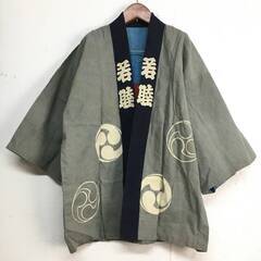 🔷🔶🔷UNY7/78 昭和レトロ 祭 若睦 灰色 グレー 藍染め...