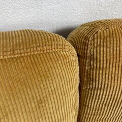 ✨🔔期間限定🔥ジモティー特別価格🔔✨美品！２Pソファ コーデュロイ アイアン インダストリー カジュアル 西海岸 ガレージの画像