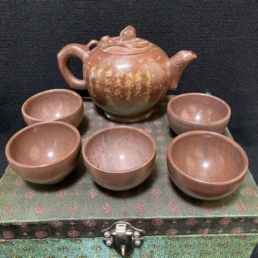 木魚石(茶器セット オファー 木魚石(茶器セット 石製 茶器 中国、木魚