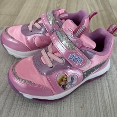 【美品】ディズニープリンセス 光る靴 キッズ 女の子 16cm ...