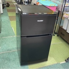 【リサイクルサービス八光】2022年製　COMFEE\' 冷蔵庫 90L 2ドア 右開き ブラック RCT90BL(E) 