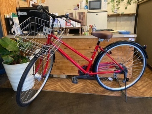 前輪タイヤ・前輪チューブ新品！】LEDオートライト 6段変速 27インチ