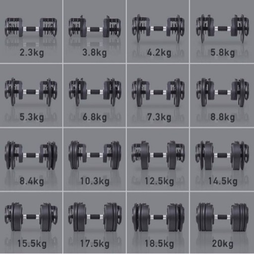 【2個セット】20kg可変式ダンベル(ハイガー製)