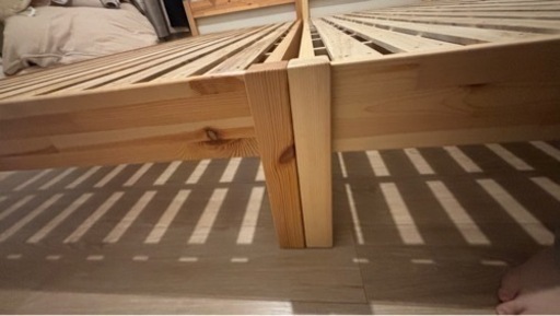 決まってます】無印良品 パイン材 シングルベッド×2