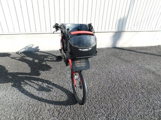 2015モデル 子供乗せ3人乗り対応! ヤマハ PAS Kiss mini PM20K エスニックレッド 8.7Ah 車体&バッテリー極めて良好! 自610