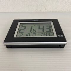 【CITIZEN】 シチズン デジタル温湿度計 時計 SE3-242-2の画像