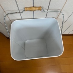 オシャレ　ブリキ　ダストボックス　取って付きの画像