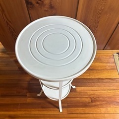 【500円値下げ】IKEA イケア GUNNERN スチール 丸テーブル サイドテーブル 花台 置き台 飾台 机の画像