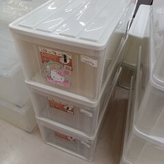 ★ジモティ割あり★ 天馬 衣装ケース クリアホワイト W39×D...