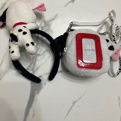 101わんちゃん　コインケース　カチューシャの画像