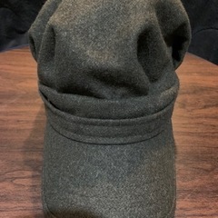 ★完売引渡済★AZUL ウール混キャップ　秋・冬　カーキ　ユニセックス