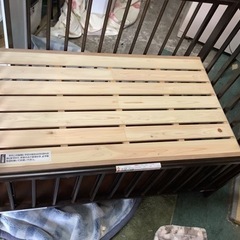 【リサイクルサービス八光】幅84.5cm　澤田工業　サワベビー　K型No.7　ベビーベッドの画像