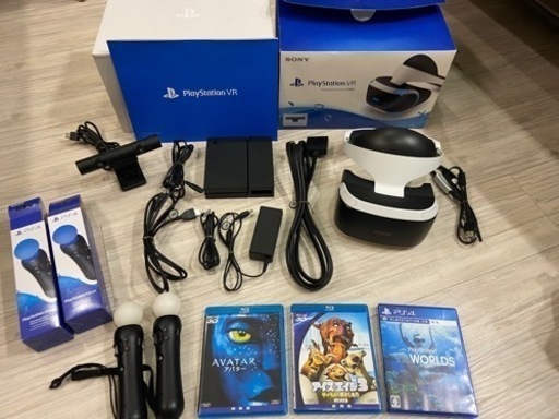 PlayStation VR Camera同梱版+コントローラー2本+ソフト