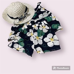 夏　セットアップ　帽子つき　100サイズの画像