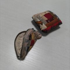 小銭入れ、針刺し