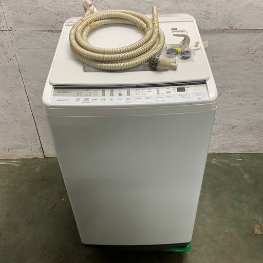 【HITACHI】 日立 全自動電機洗濯機 ビートウォッシュ 7.0㎏ BW-V70F 2021年製