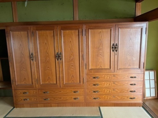 タンス　造作　レトロ　建具　家具