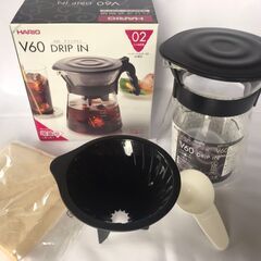 新品　HARIO ハリオ耐熱ガラスコーヒードリッパーV60ドリッ...