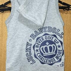 BABYDOLL フード付ベスト 春ウェアの画像