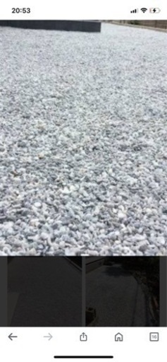 白砂利、白バラス、石灰砂利。